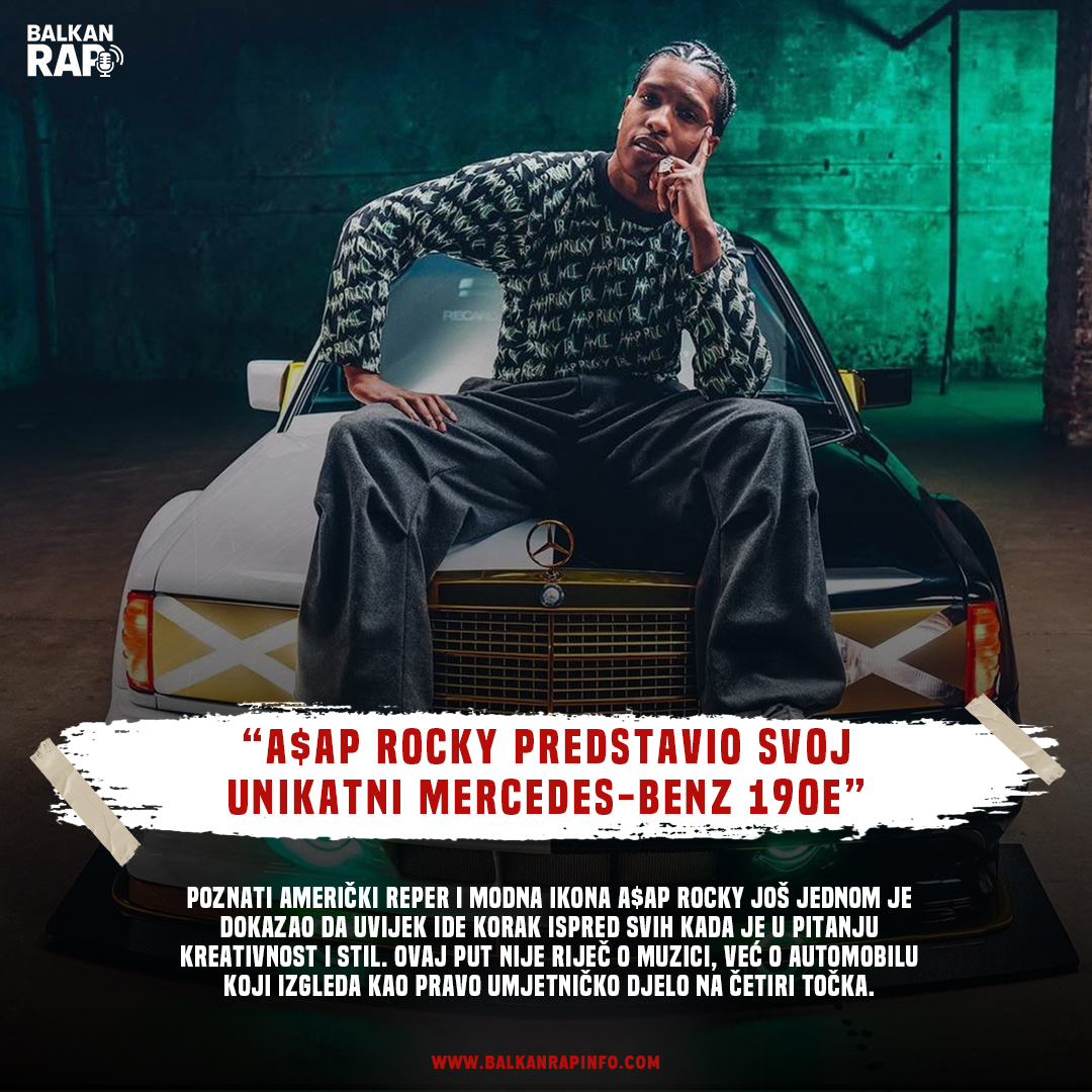 A$AP Rocky predstavio svoj unikatni Mercedes-Benz 190E