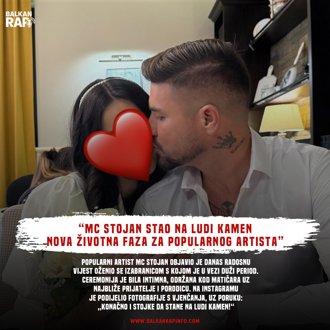 MC Stojan stao na ludi kamen nova životna faza za popularnog artista