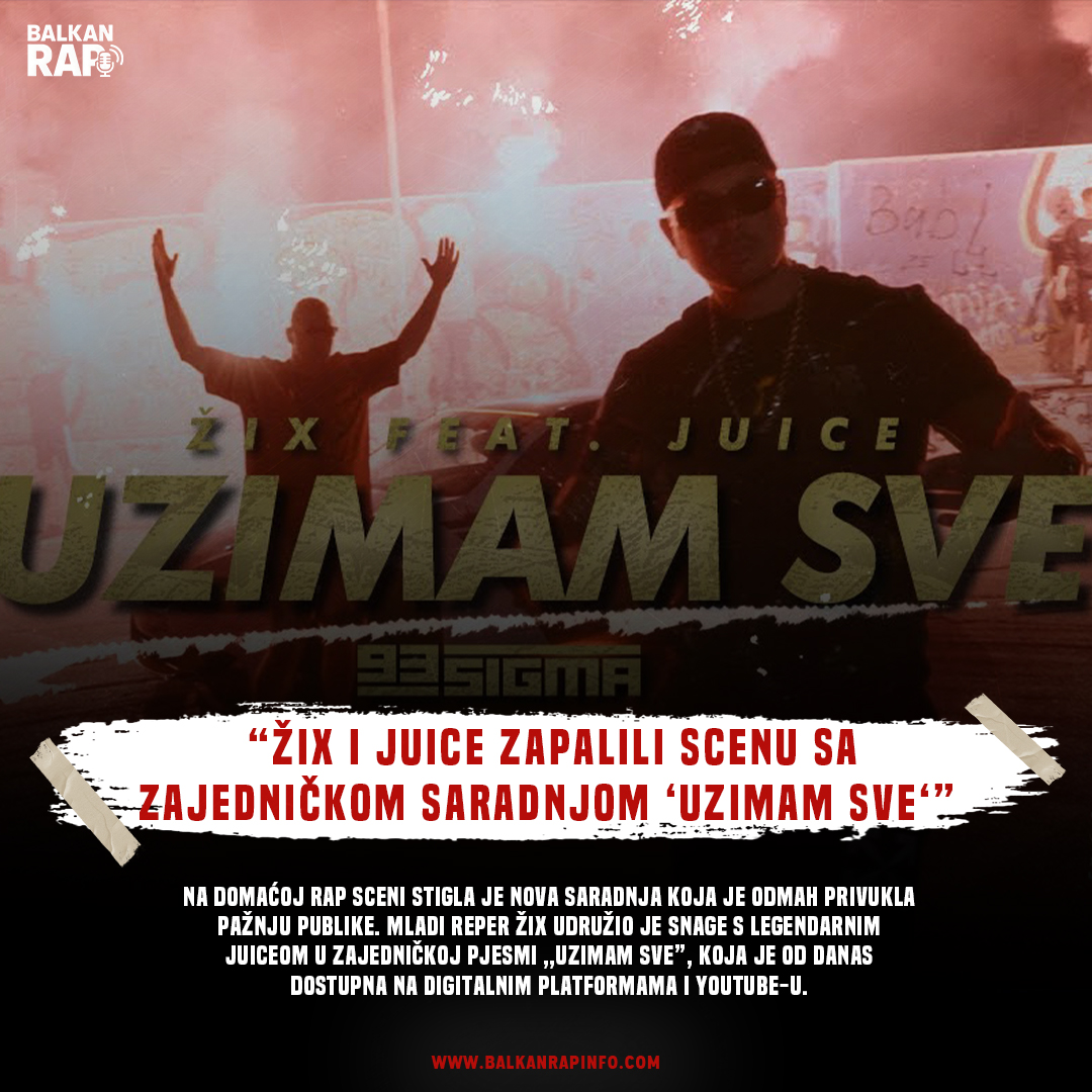 Žix i Juice zapalili scenu sa zajedničkom saradnjom "Uzimam sve"