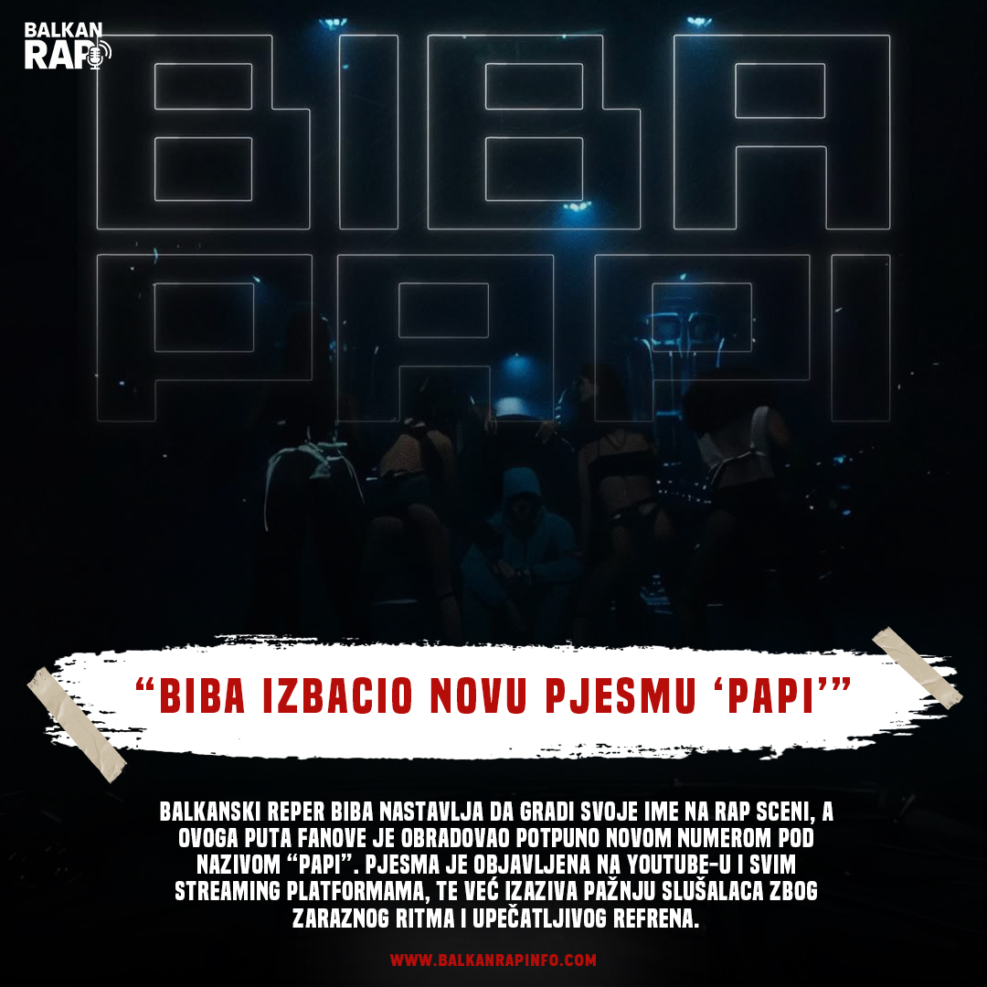 Biba izbacio novu pjesmu “Papi”