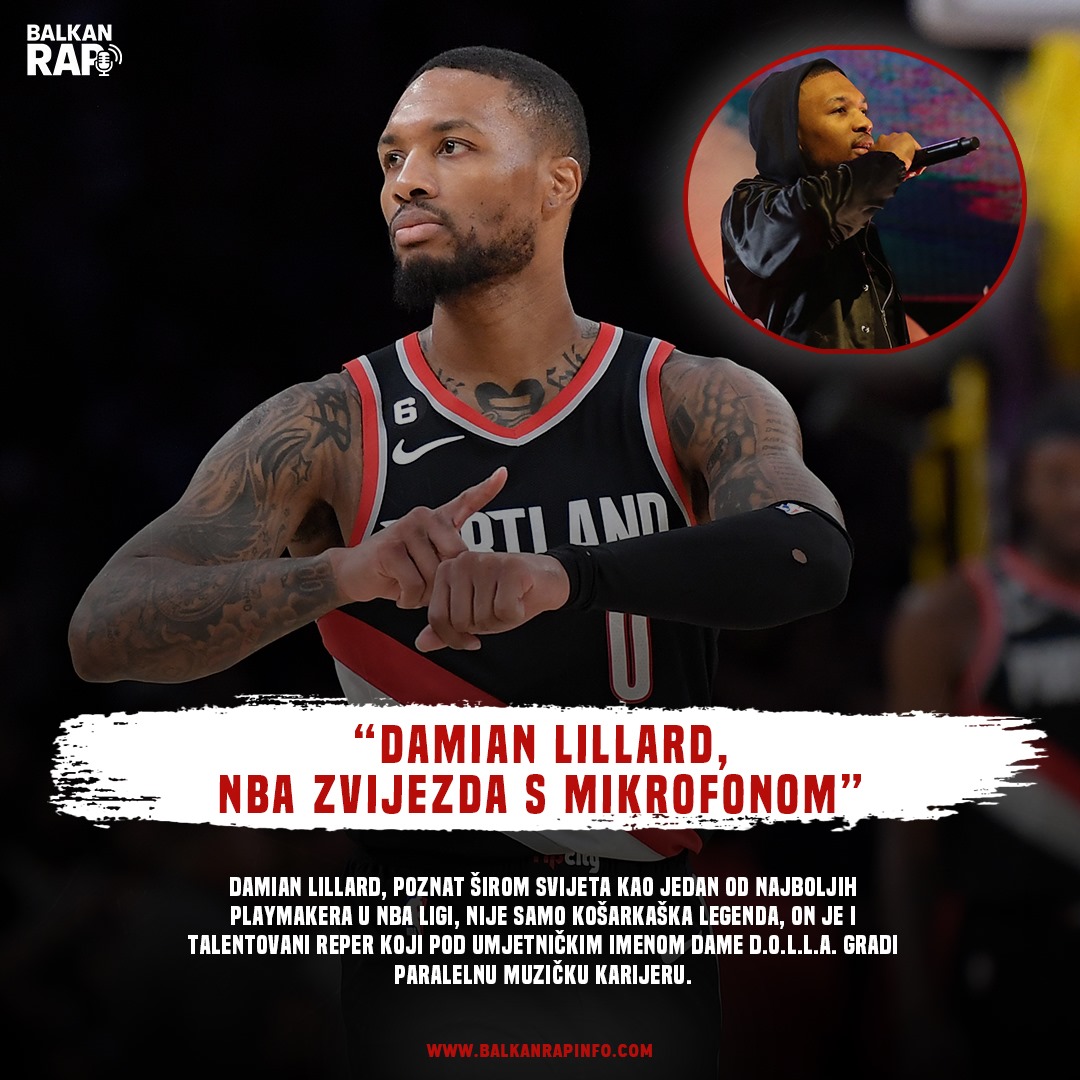 Damian Lillard, NBA zvijezda s mikrofonom: košarkaš koji jednako dominira na terenu i u rap igri