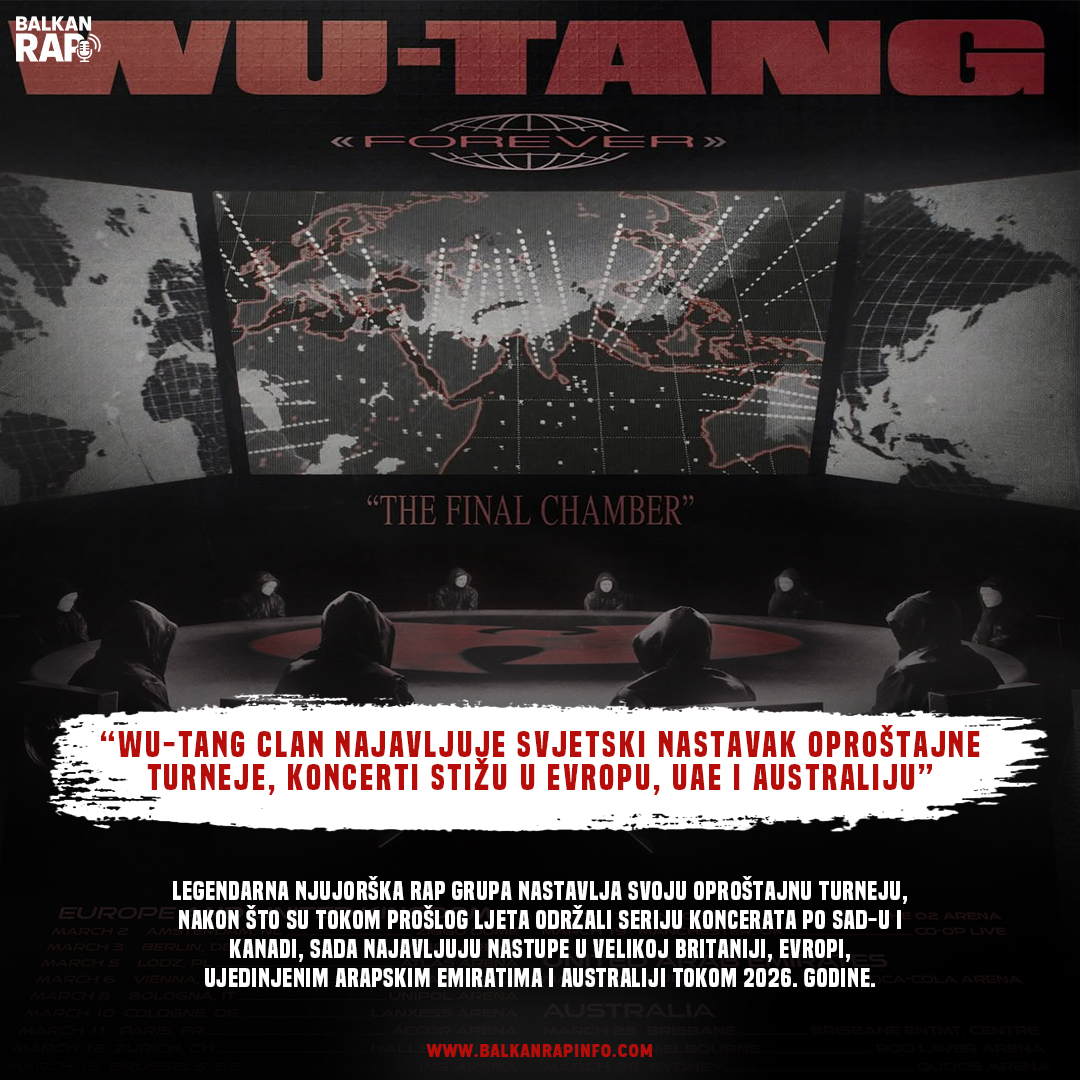 Wu-Tang Clan najavljuje svjetski nastavak oproštajne turneje, koncerti stižu u Evropu, UAE i Australiju