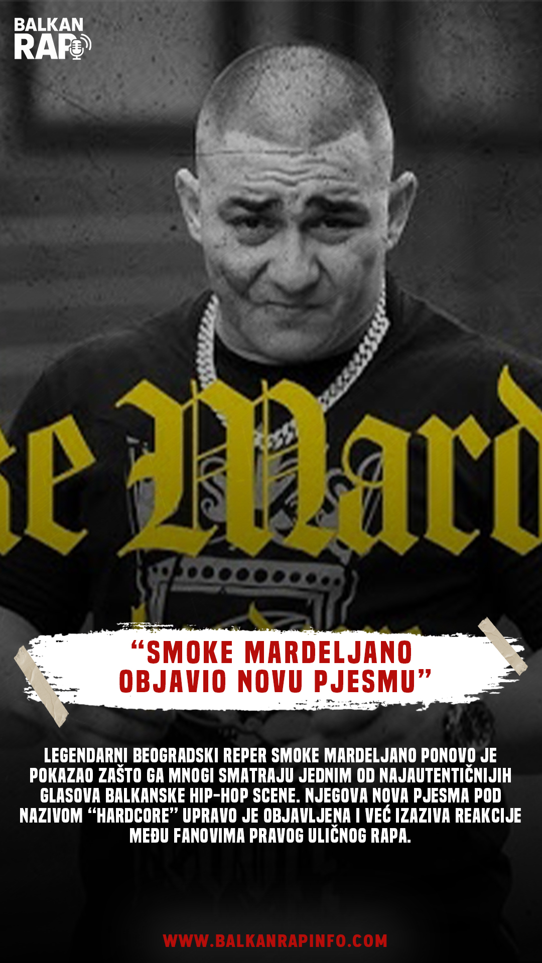 Smoke Mardeljano objavio novu pjesmu “Hardcore”