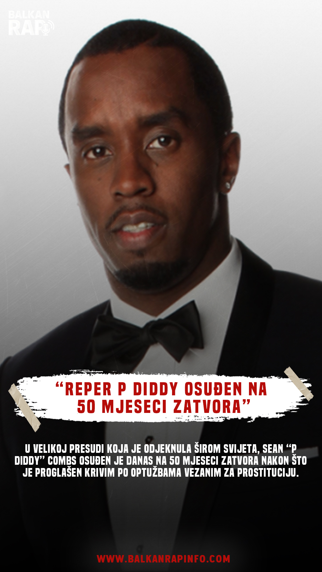 Reper P Diddy osuđen na 50 mjeseci zatvora !